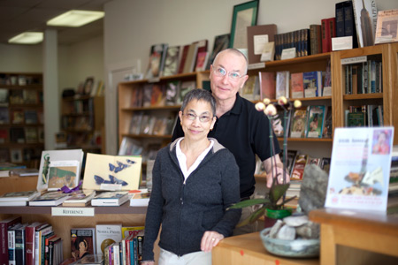 Clare and Gregory Wood are the owners of Forest Books in Japantown.