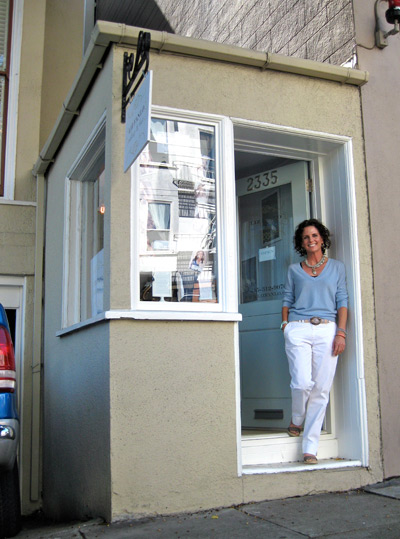 Liz Fanlo's beauty boutique now occupies the tiniest storefront on Fillmore.