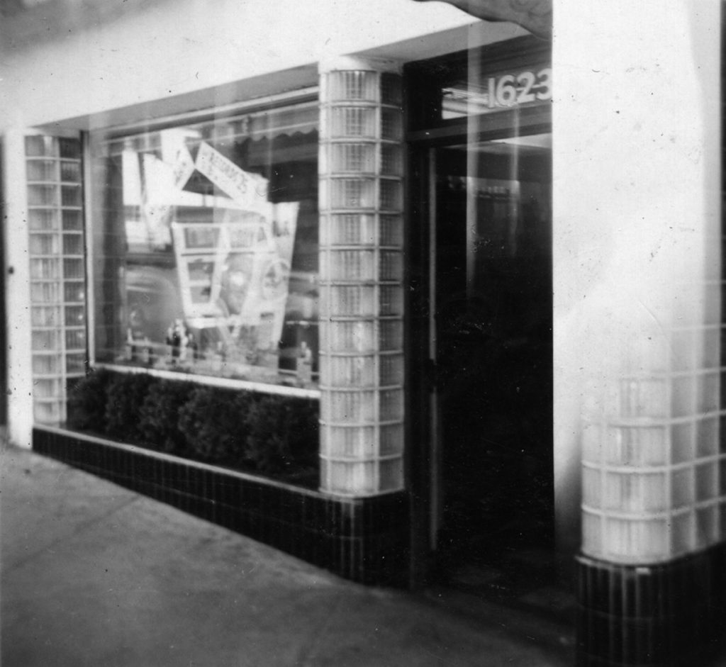 Post Street Liquor Store at 1623 Post Street. Photograph courtesy of the Hall family.