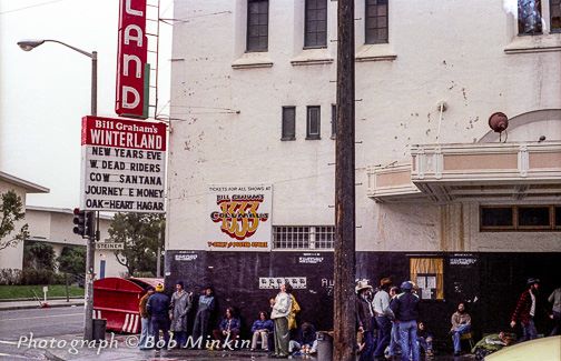Winterland, Steiner & Post Streets in San Francisco, December 29, 1977