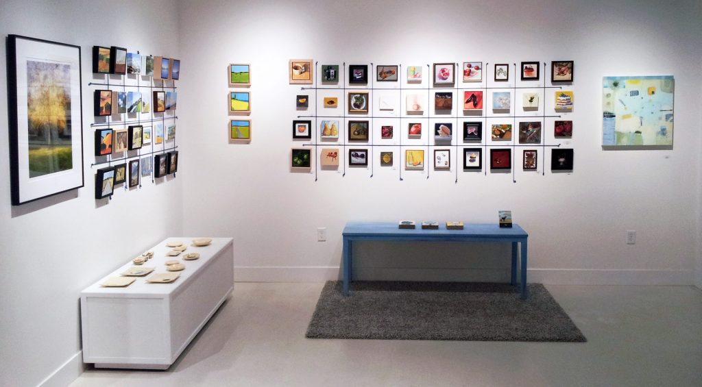 Studio Gallery’s “Tiny” show includes more than 300 works, most no larger than 7x7 inches.