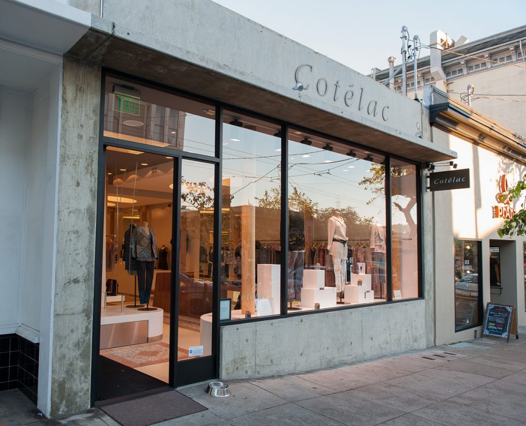 The Cotelac boutique at 1930 Fillmore, formerly Fillmore Hardware.