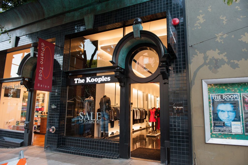 The Kooples, a new boutique at 2241 Fillmore, formerly Clary Sage.