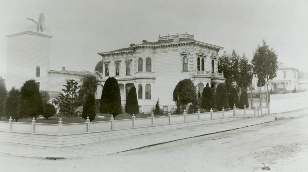 The historic Ortman-Shumate house at 1901 Scott Street in the 1880s.