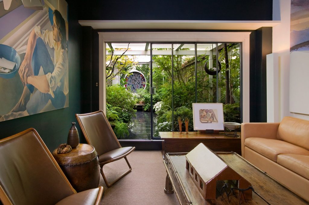 Designer John Wheatman’s  garden is an extension of his home.