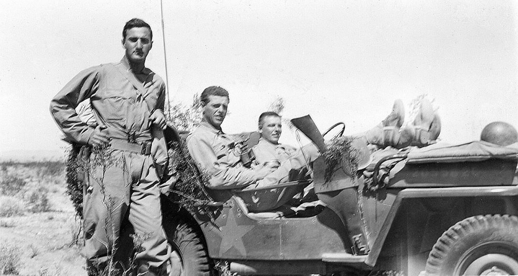 Lt. Roger Boas with fellow officers during World War II.