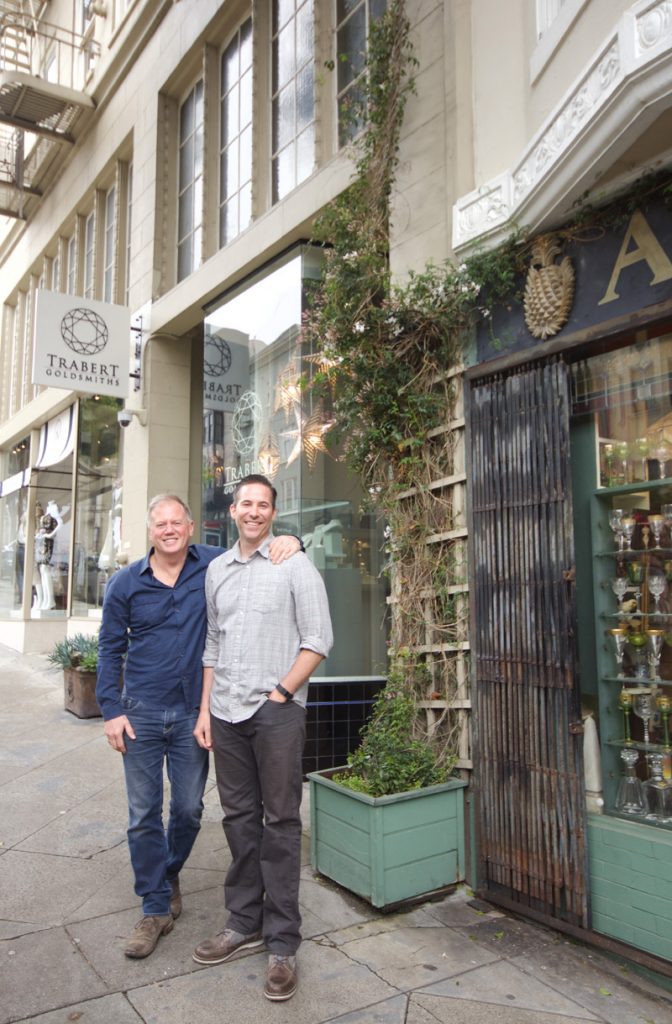 Gary Mureta and Eric Trabert operate side-by-side shops on Fillmore.
