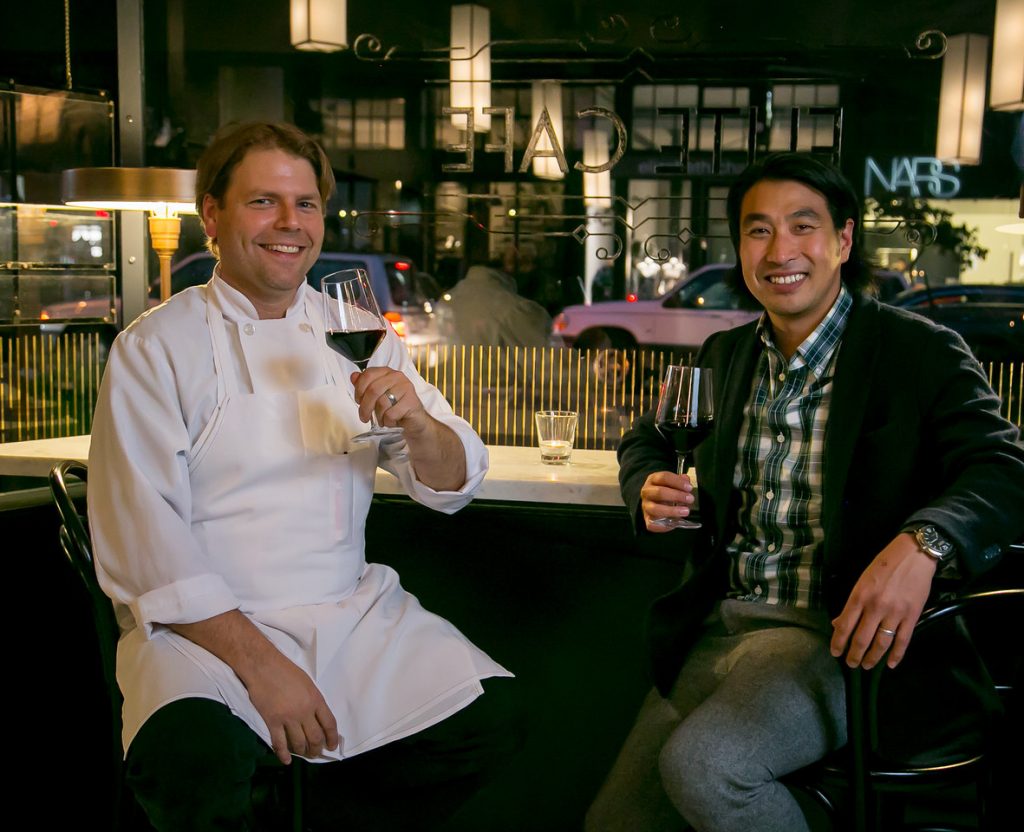 The Elite Cafe's new chef Chris Borges and new owner Andy Chun.
