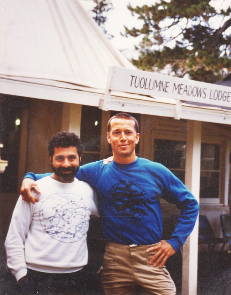 Fred Martin (right) and William Weber in 1988 in their beloved Yosemite National Park.