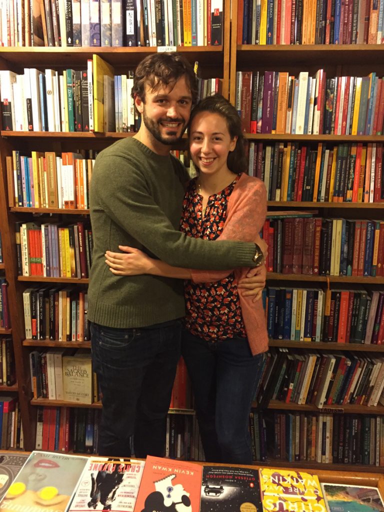 The youngest members of the Browser Books family: Jordan Pearson and Catie Damon.