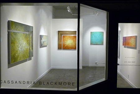 Cassandria Blackmore created a showcase for her work on Fillmore Street.