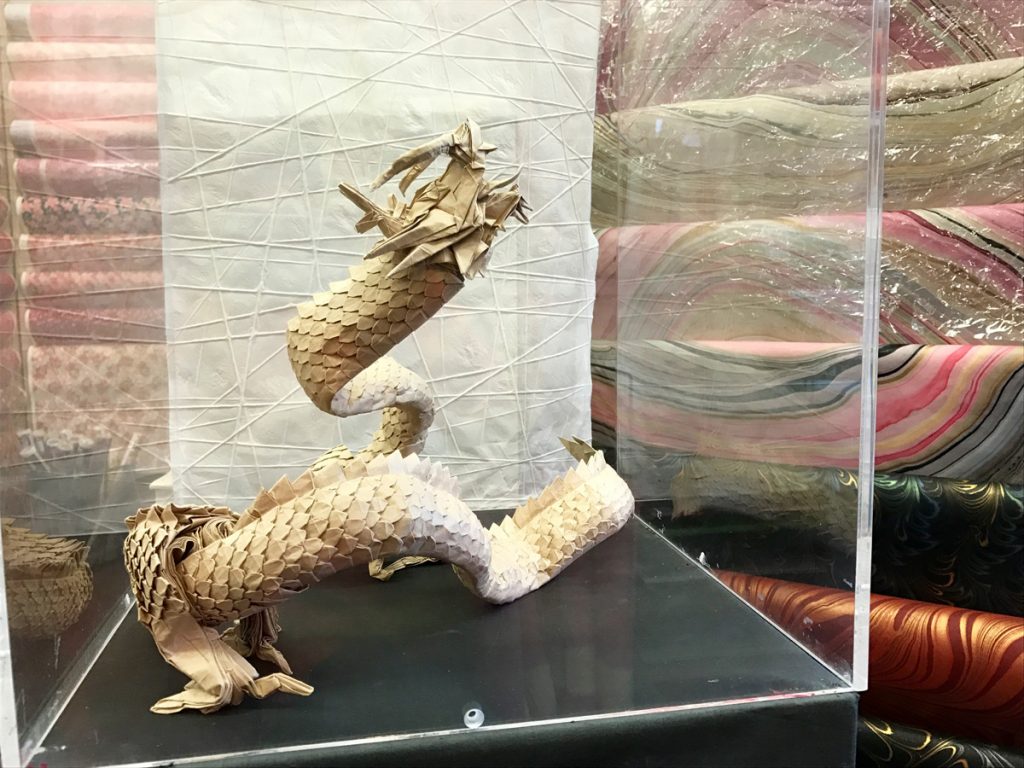 Ryujin 3.2, a dragon on display at Paper Tree.