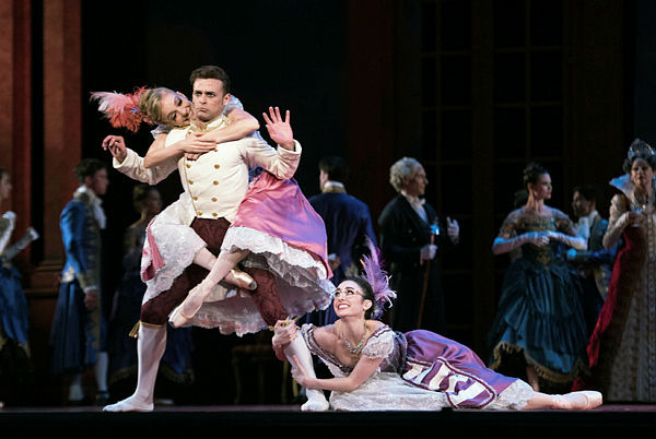 Neighborhood resident Ellen Rose Hummel (right) dances in the S.F. Ballet's production of Cinderella.