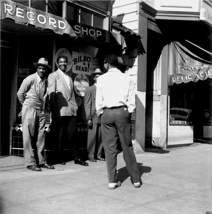 David Johnson’s photograph of the Melrose Record Shop in 1947 — or is it?
