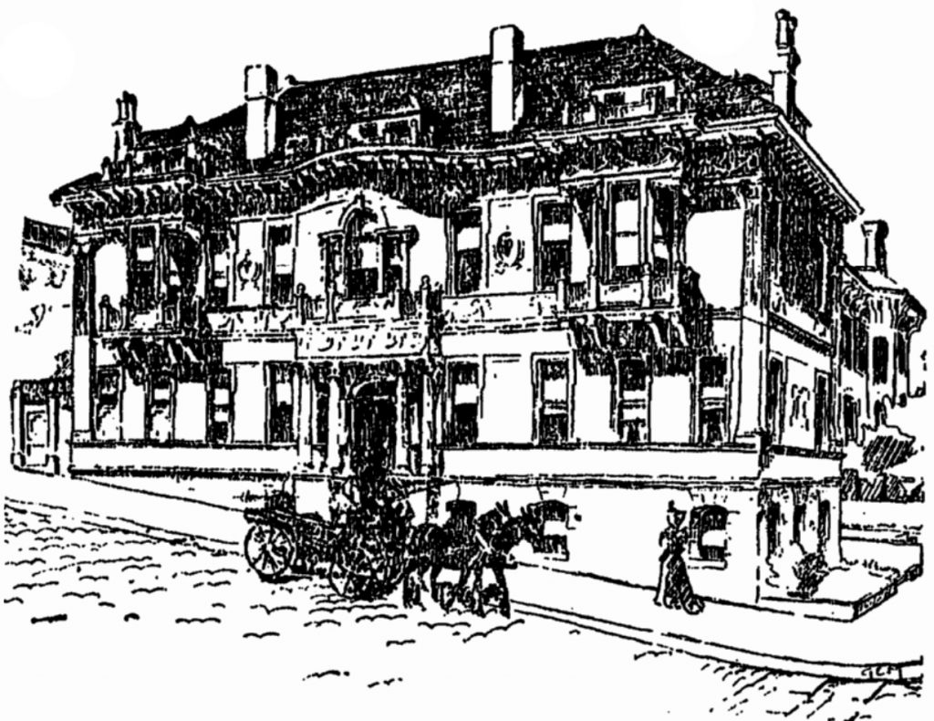 A drawing of 2302 Steiner Street from 1896, when it was built.
